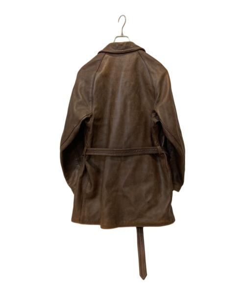 INDEGORGEABLE（ー）INDEGORGEABLE (ー) レザージャケット ブラウン サイズ:Sの古着・服飾アイテム