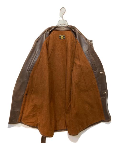 INDEGORGEABLE（ー）INDEGORGEABLE (ー) レザージャケット ブラウン サイズ:Sの古着・服飾アイテム