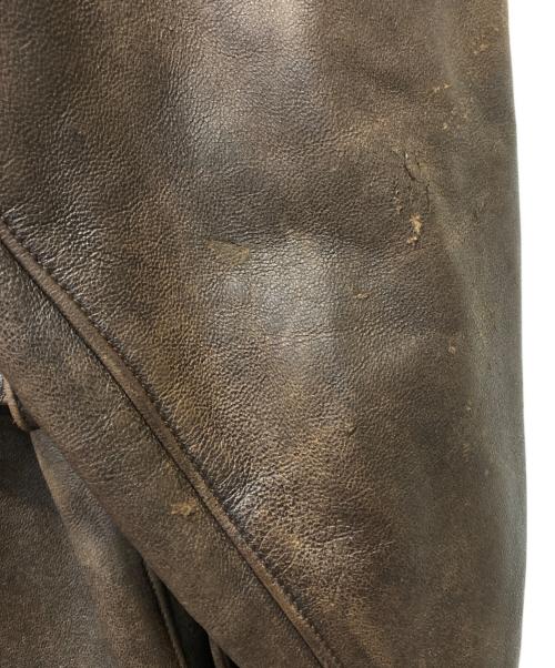 INDEGORGEABLE（ー）INDEGORGEABLE (ー) レザージャケット ブラウン サイズ:Sの古着・服飾アイテム