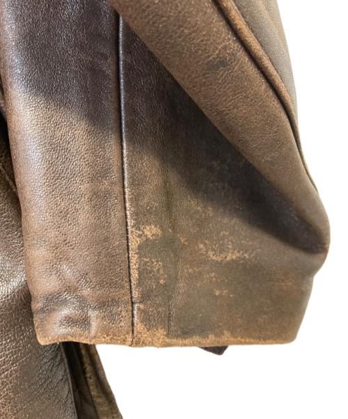 INDEGORGEABLE（ー）INDEGORGEABLE (ー) レザージャケット ブラウン サイズ:Sの古着・服飾アイテム