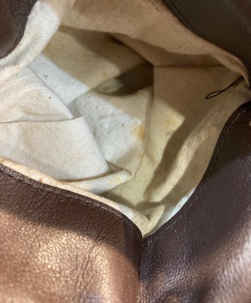 INDEGORGEABLE（ー）INDEGORGEABLE (ー) レザージャケット ブラウン サイズ:Sの古着・服飾アイテム