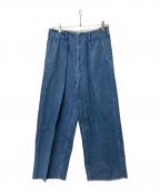 sabyサバイ）の古着「TUCK BAGGY DENIM/」｜ブルー