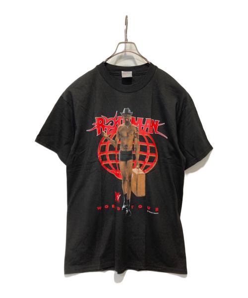 Hanes（ヘインズ）Hanes (ヘインズ) プリントTシャツ ブラック サイズ:Ｌの古着・服飾アイテム