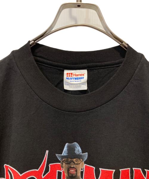 Hanes（ヘインズ）Hanes (ヘインズ) プリントTシャツ ブラック サイズ:Mの古着・服飾アイテム