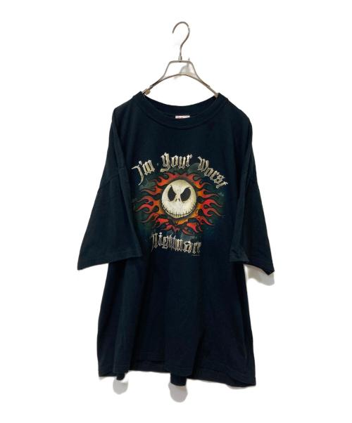 DISNEY（ディズニー）Disney (ディズニー) プリントTシャツ ブラック サイズ:XLの古着・服飾アイテム