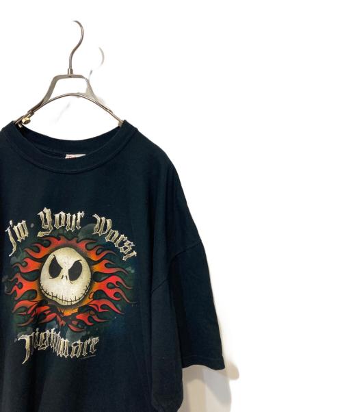 DISNEY（ディズニー）Disney (ディズニー) プリントTシャツ ブラック サイズ:XLの古着・服飾アイテム