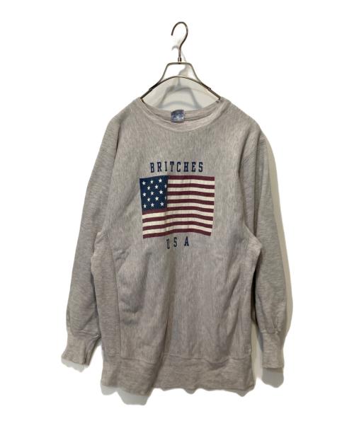 Champion（チャンピオン）Champion (チャンピオン) プリントスウェット グレー サイズ:XLの古着・服飾アイテム