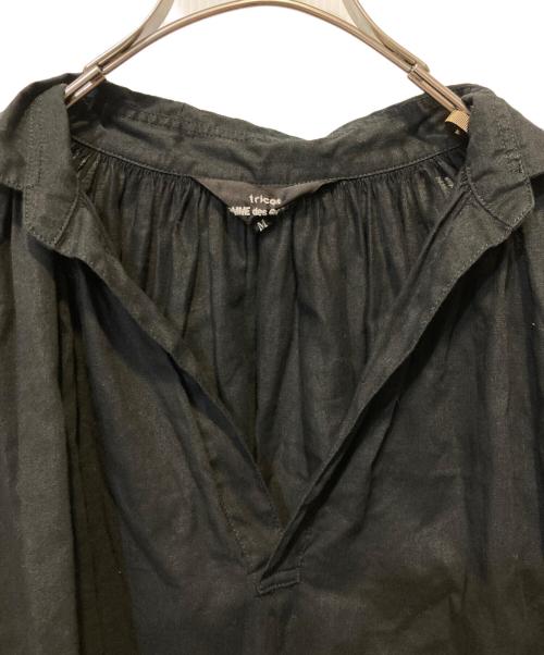 tricot COMME des GARCONS（トリココムデギャルソン）tricot COMME des GARCONS (トリココムデギャルソン) リネン混ブラウス ブラック サイズ:Mの古着・服飾アイテム