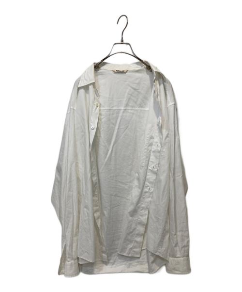 AURALEE（オーラリー）AURALEE (オーラリー) ツイルビッグシャツ ホワイト サイズ:5の古着・服飾アイテム