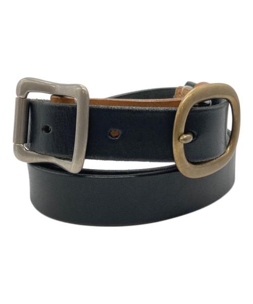 KOLOR（カラー）KOLOR (カラー) レザーベルト ブラックの古着・服飾アイテム