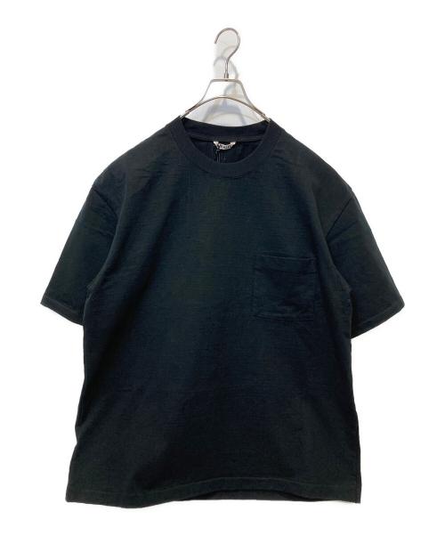 AURALEE（オーラリー）AURALEE (オーラリー) HEAVY WEIGHT POCKET TEE ブラック サイズ:5 未使用品の古着・服飾アイテム