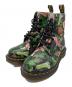 Dr.Martens（ドクターマーチン）の古着「フラワー柄8ホールブーツ」｜ブラック