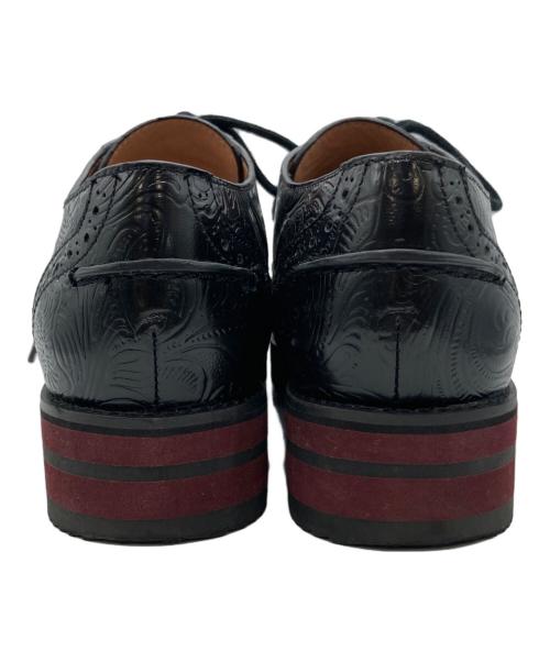 JIL SANDER NAVY（ジルサンダー ネイビー）JIL SANDER NAVY (ジルサンダー ネイビー) ボタニカルレースアップシューズ ブラック サイズ:36の古着・服飾アイテム