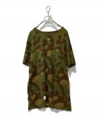 OFFWHITEオフホワイト）の古着「カモフラバックロゴTEE」｜グリーン×ブラウン