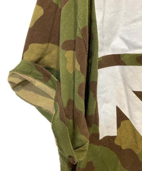 OFFWHITE（オフホワイト）offwhite (オフホワイト) カモフラバックロゴTEE グリーン×ブラウン サイズ:Ｌの古着・服飾アイテム