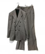 LITTLEBIGリトルビッグ）の古着「Houndstooth Double Breasted Jacket」｜ホワイト×ブラック