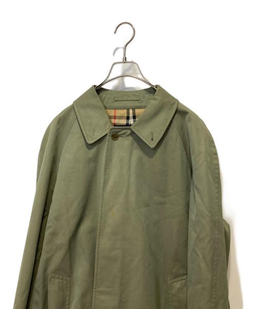Burberry's（バーバリー）Burberry's (バーバリーズ) ステンカラーコート グリーン サイズ:表記無しの古着・服飾アイテム