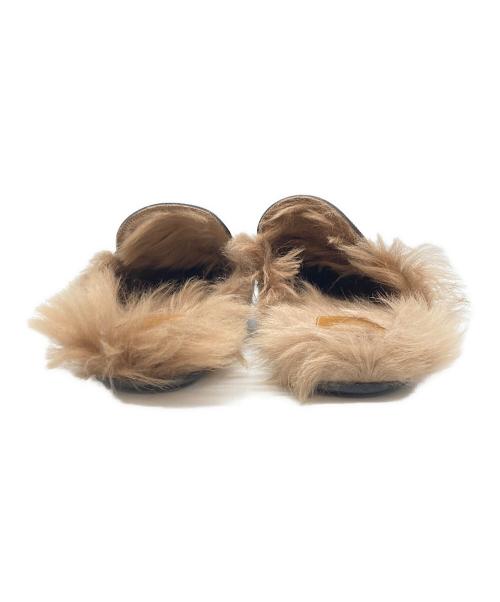 GUCCI（グッチ）GUCCI (グッチ) ファービットローファースリッポン ブラック サイズ:10の古着・服飾アイテム