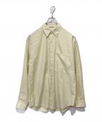 AURALEEオーラリー）の古着「FINX TWILL BIG SHIRT」｜ライトイエロー