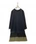 AKRIS punto（アクリスプント）の古着「切替ワンピース」｜ブラック