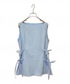ADEAMアディアム）の古着「ノースリーブブラウス」｜ブルー