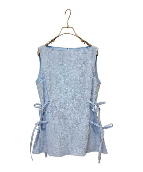 ADEAM（アディアム）ADEAM (アディアム) ノースリーブブラウス ブルー サイズ:Sの古着・服飾アイテム