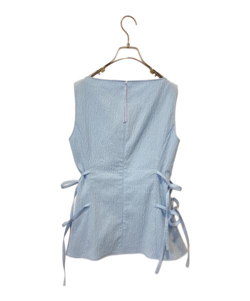 ADEAM（アディアム）ADEAM (アディアム) ノースリーブブラウス ブルー サイズ:Sの古着・服飾アイテム