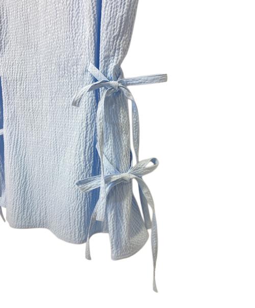 ADEAM（アディアム）ADEAM (アディアム) ノースリーブブラウス ブルー サイズ:Sの古着・服飾アイテム