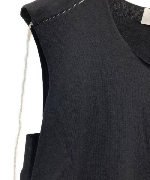 KOZABURO（コウザブロウ）KOZABURO (コウザブロウ) CAP STITCH DRAW EDGE TANK ブラック サイズ:2の古着・服飾アイテム