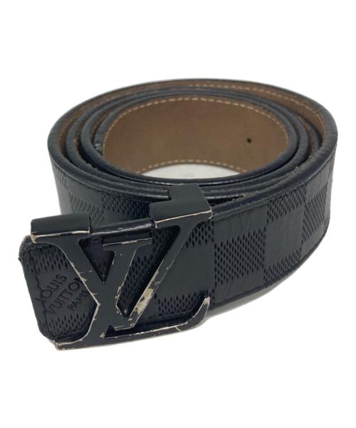 LOUIS VUITTON（ルイ ヴィトン）LOUIS VUITTON (ルイ ヴィトン) ダミエグラフィット サンチュール LVイニシャル ベルト ブラックの古着・服飾アイテム