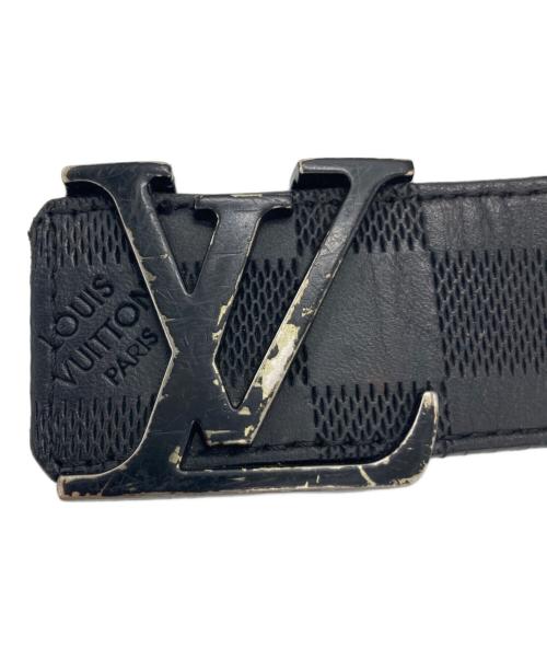 LOUIS VUITTON（ルイ ヴィトン）LOUIS VUITTON (ルイ ヴィトン) ダミエグラフィット サンチュール LVイニシャル ベルト ブラックの古着・服飾アイテム