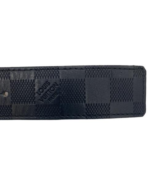 LOUIS VUITTON（ルイ ヴィトン）LOUIS VUITTON (ルイ ヴィトン) ダミエグラフィット サンチュール LVイニシャル ベルト ブラックの古着・服飾アイテム
