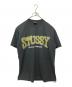 stussy（ステューシー）の古着「ロゴTシャツ」｜ブラック