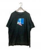 stussyステューシー）の古着「ガールプリントＴシャツ」｜ブラック