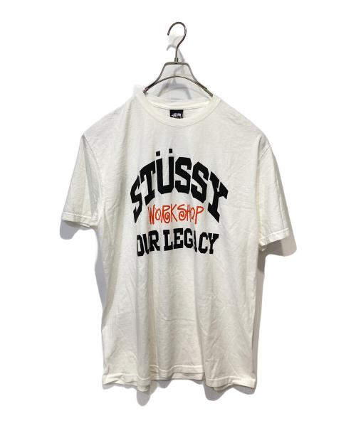 stussy（ステューシー）stussy (ステューシー) OUR LEGACY (アワーレガシー) Ol Collegiate Pig. Dyed Tee ホワイト サイズ:Ｌの古着・服飾アイテム