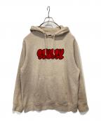 stussyステューシー）の古着「ロゴフーディー」｜ベージュ