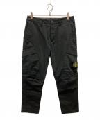STONE ISLANDストーンアイランド）の古着「ウォッシャブル加工ストレットカーゴパンツ」｜ブラック