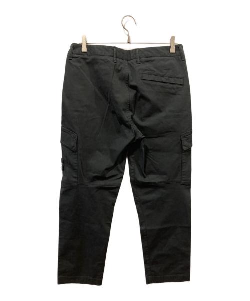 STONE ISLAND（ストーンアイランド）STONE ISLAND (ストーンアイランド) ウォッシャブル加工ストレットカーゴパンツ ブラック サイズ:W30の古着・服飾アイテム