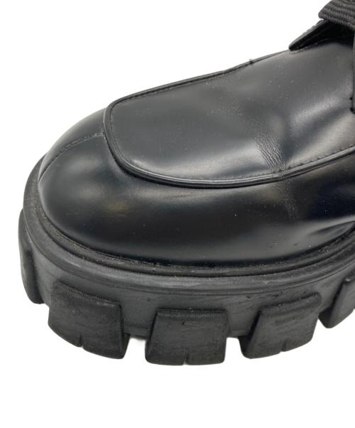 PRADA（プラダ）PRADA (プラダ) モノリスレースアップブーツ ブラック サイズ:38の古着・服飾アイテム