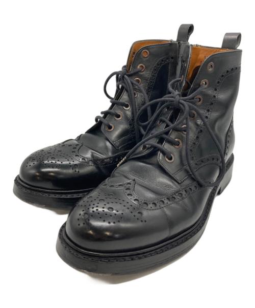 Jalan Sriwijaya（ジャランスリウァヤ）Jalan Sriwijaya (ジャランスリウァヤ) レースアップブーツ ブラック サイズ:6の古着・服飾アイテム