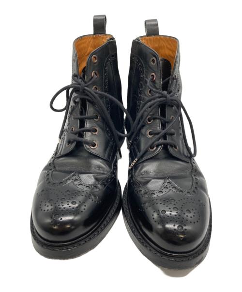 Jalan Sriwijaya（ジャランスリウァヤ）Jalan Sriwijaya (ジャランスリウァヤ) レースアップブーツ ブラック サイズ:6の古着・服飾アイテム