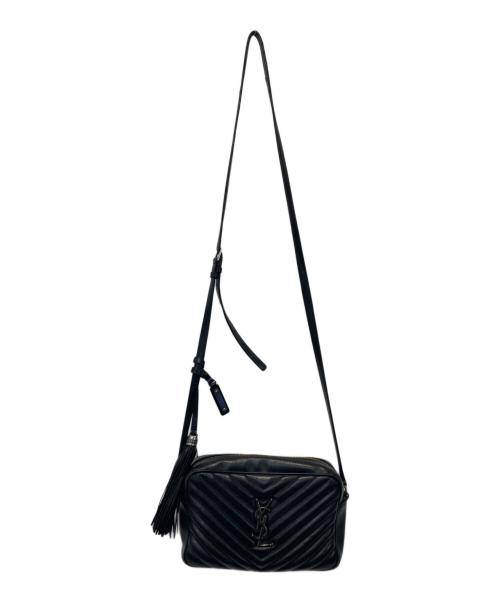 Saint Laurent Paris（サンローランパリ）Saint Laurent Paris (サンローランパリ) QUILTED LEATHER CAMERA BAG ブラックの古着・服飾アイテム