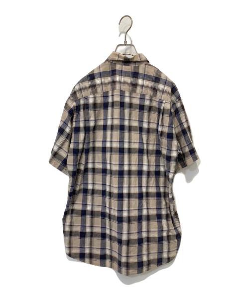 GOODENOUGH（グッドグリーフ）GOODENOUGH (グッドイナフ) チェックシャツ ネイビー×ベージュ サイズ:Mの古着・服飾アイテム