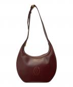 Cartierカルティエ）の古着「ワンショルダーバッグ」｜レッド