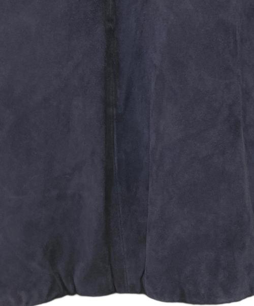 BARNEYS NEWYORK（バーニーズ・ニューヨーク）BARNEYS NEWYORK (バーニーズ・ニューヨーク) ラムレザースエードジャケット ネイビー サイズ:48の古着・服飾アイテム