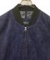 中古・古着 BARNEYS NEWYORK (バーニーズ・ニューヨーク) ラムレザースエードジャケット ネイビー サイズ:48：18000円