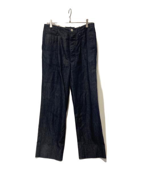 KIJI（キジ）KIJI (キジ) KAYAデニムスラックス インディゴ サイズ:3の古着・服飾アイテム