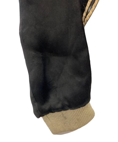 花旅楽団（ハナタビガクダン）花旅楽団 (ハナタビガクダン) スカジャン ブラック サイズ:Mの古着・服飾アイテム