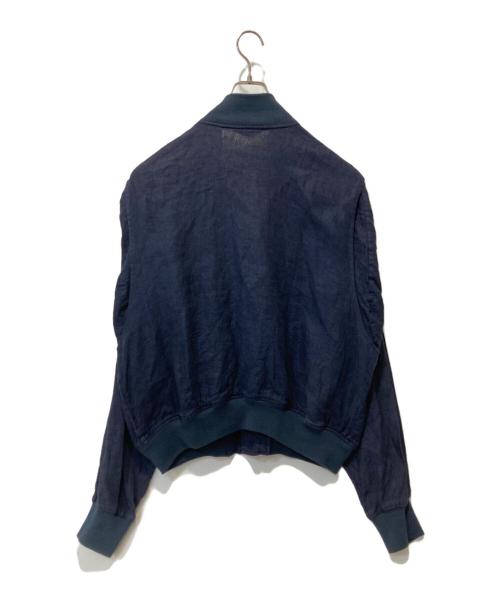 POLO RALPH LAUREN（ポロ・ラルフローレン）POLO RALPH LAUREN (ポロ・ラルフローレン) バルスターリネンジャケット ネイビー サイズ:XLの古着・服飾アイテム
