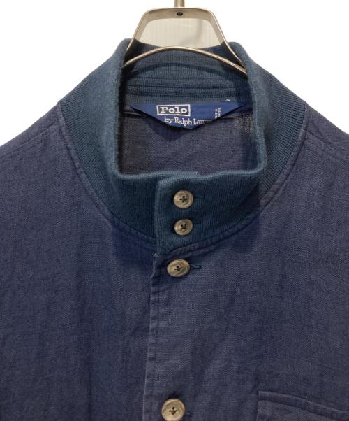 POLO RALPH LAUREN（ポロ・ラルフローレン）POLO RALPH LAUREN (ポロ・ラルフローレン) バルスターリネンジャケット ネイビー サイズ:XLの古着・服飾アイテム